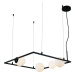 ACA Lighting závěsné svítidlo 4XG9 QUADRO černá kov + bílá 58X58X120CM OD91584PB