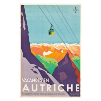 Obrazová reprodukce Vacations in Austria, Austrian School,, 26.7 × 40 cm