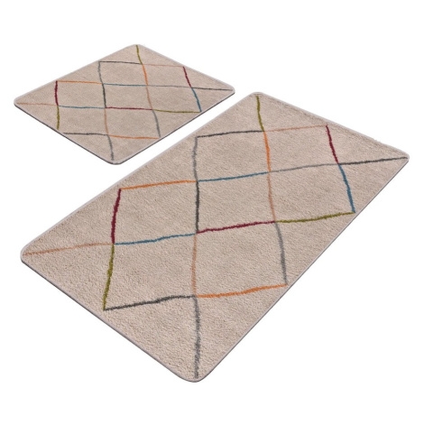 Béžové koupelnové předložky v sadě 2 ks 60x100 cm – Mila Home