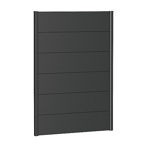 Biohort Zástěna na ochranu soukromí BIOHORT - výška 137 cm (tmavě šedá metalíza) 145 × 137 × 4,4