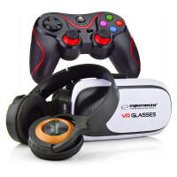 Nejlepší dárek Pro Dítě Brýle Vr 3D Brýle 360 Sluchátka+gamepad