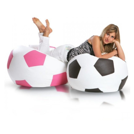 Sedací vak míč sport l ekokůže 325L TiaHome - světle šedá