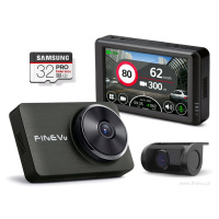 FineVu GX5000 rekordér 2xFHD 3.5 Gps foto