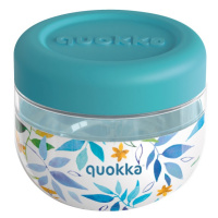 QUOKKA - Bubble, Plastová nádoba na jídlo WATERCOLOR LEAVES, 500ml, 40126