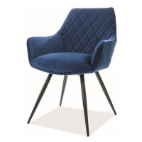 Jídelní židle LANIO modrá/černá