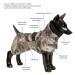 Ochranná pláštěnka pro psy Paikka - maskáčová Velikost: 50