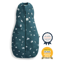 ERGOPOUCH Zavinovačka a pytel na spaní 2v1 Cocoon Ocean 3-6 m, 6-8 kg, 0,2 tog