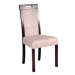 Jídelní židle ROMA 5 Tkanina 12B Bílá