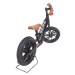 QPLAY Odrážedlo Racer air (Titanium) Black/ Brown, věk 3 - 6 let, do 30 kg