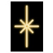 DecoLED LED světelný motiv hvězda polaris, závěsná,14 x 25 cm, teple bílá