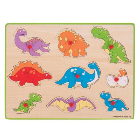 Bigjigs Toys Vkládací puzzle dinosauři