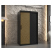 Šatní skříň Abi Seul Barva korpusu: Černá, Rozměry: 150 cm, Dveře: Seul + černá