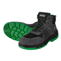 PARKSIDE® Pánská kožená bezpečnostní obuv S3 (41, šedá/zelená)