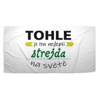 Sablio Ručník Tohle je ten nejlepší strejda na světě - 50x100 cm