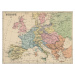 Mapa Old chromolithograph map of Europe in 1812, mikroman6, 40 × 30 cm