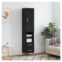 vidaXL Skříň highboard černá 34,5 x 34 x 180 cm kompozitní dřevo