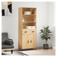 vidaXL Skříň highboard dub sonoma 69,5 x 34 x 180 cm kompozitní dřevo