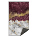 Bílo-vínový pratelný koberec běhoun 80x200 cm – Mila Home