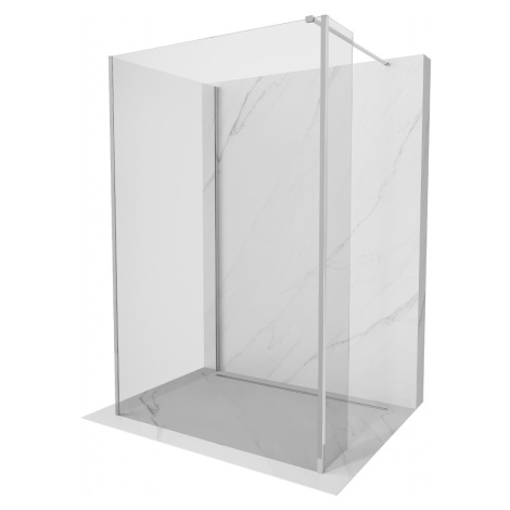 MEXEN/S Kioto Sprchová zástěna WALK-IN 115 x 100 x 40 cm, transparent, chrom 800-115-100-221-01-