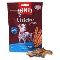 RINTI Extra Chicko Plus rybí tyčinky s lososem a kuřecím masem 6 × 80 g