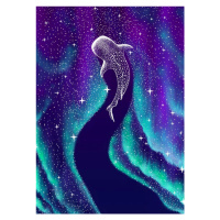 Ilustrace Star Eater In Northern Lights, Aliriza Cakir, 30x40 cm