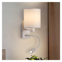 Brilagi - LED Flexibilní nástěnná lampa NUBILA 1xE27/25W/230V + LED/3W bílá BRI122