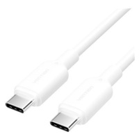 Vention USB 2.0 Type-C Male to Type-C Male 3A Cable 1M White PVC Type