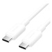 Vention USB 2.0 Type-C Male to Type-C Male 3A Cable 1M White PVC Type