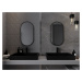 MEXEN Loft zrcadlo 75 x 40 cm, černý rám 9851-075-040-000-70