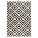 NORTHRUGS - Hanse Home koberce Kusový koberec Twin-Wendeteppiche 103129 schwarz creme – na ven i