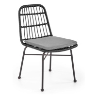 Černá ratanová židle LAPRO 401