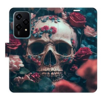 iSaprio Flip pouzdro Skull in Roses 02 pro Honor 200 Lite