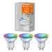 Ledvance SADA 3x LED RGBW Stmívatelná žárovka SMART+ GU10/4,9W/230V 2700K-6500K- Ledvance