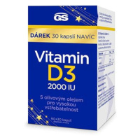 GS Vitamin D3 2000 IU, 90 + 30 kapslí navíc