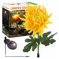 FLD-26-ŽLUTÁ | Zahradní solární lampa LED Chrysanthemum | 72 cm, 600 mAh