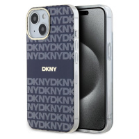 DKNY PC/TPU Repeat Pattern Tonal Stripe Magsafe kryt iPhone 13 modrý