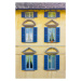 Fotografie Italian architecture, colorful facade and windows, elenaburn, (26.7 x 40 cm)