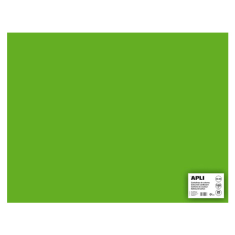 APLI sada barevných papírů, A2+, 170 g, trávově zelený - 25 ks