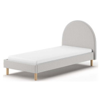 Šedá čalouněná jednolůžková postel s roštem 90x200 cm MOON – Vipack