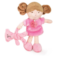 Bábika pre bábätká Mrs Rose My First Doll Jolijou 21 cm v ružových šatách so psíkom z jemného te