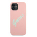 Guess GUHCP12SLSVSPG hard silikonové pouzdro iPhone 12 Mini 5.4" green-pink Silicone Vintage