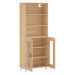 vidaXL Skříň highboard dub sonoma 69,5 x 34 x 180 cm kompozitní dřevo