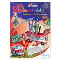 3D omalovánky Hasičské auto (Omalovánky a Skládačky z papíru) - kniha z kategorie Omalovánky