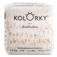 KOLORKY DAY Plenky jednorázové eko, déšť & duhy M (5-8 kg) 21 ks