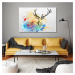 Obraz na plátně ABSTRACT DEER různé rozměry Ludesign ludesign obrazy: 70x50 cm