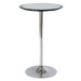 Barový stolek ONTARIO černo-stříbrná