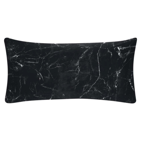 Sada 2 černých dekorativních povlaků na polštář z bavlněného perkálu Westwing Collection Malin, 