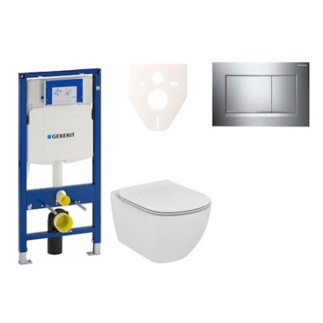 Cenově zvýhodněný závěsný WC set Geberit do lehkých stěn / předstěnová montáž+ WC Ideal Standard