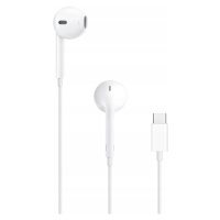 Sluchátka Apple EarPods do uší drátová Usb-c bílá Sluchátka pro iPhone