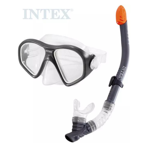 INTEX Reef Rider potápěčský plavecký set do vody brýle + šnorchl černý 55648 Bino